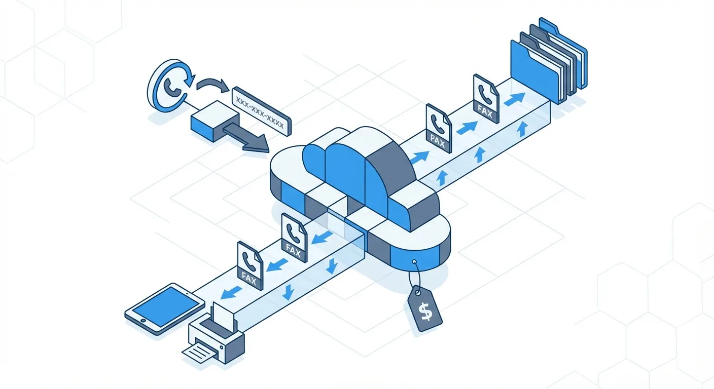 クラウドFAX送受信のイメージ